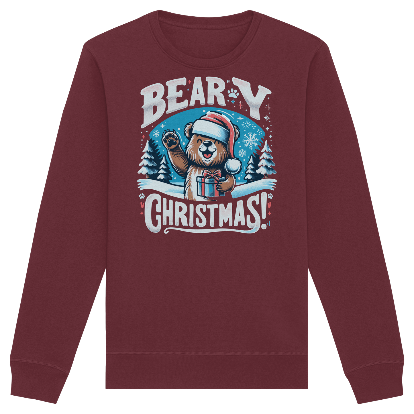 Beary Christmas Sweatshirt | Funny Bear Holiday Crewneck | Premium Fleece Christmas Gift