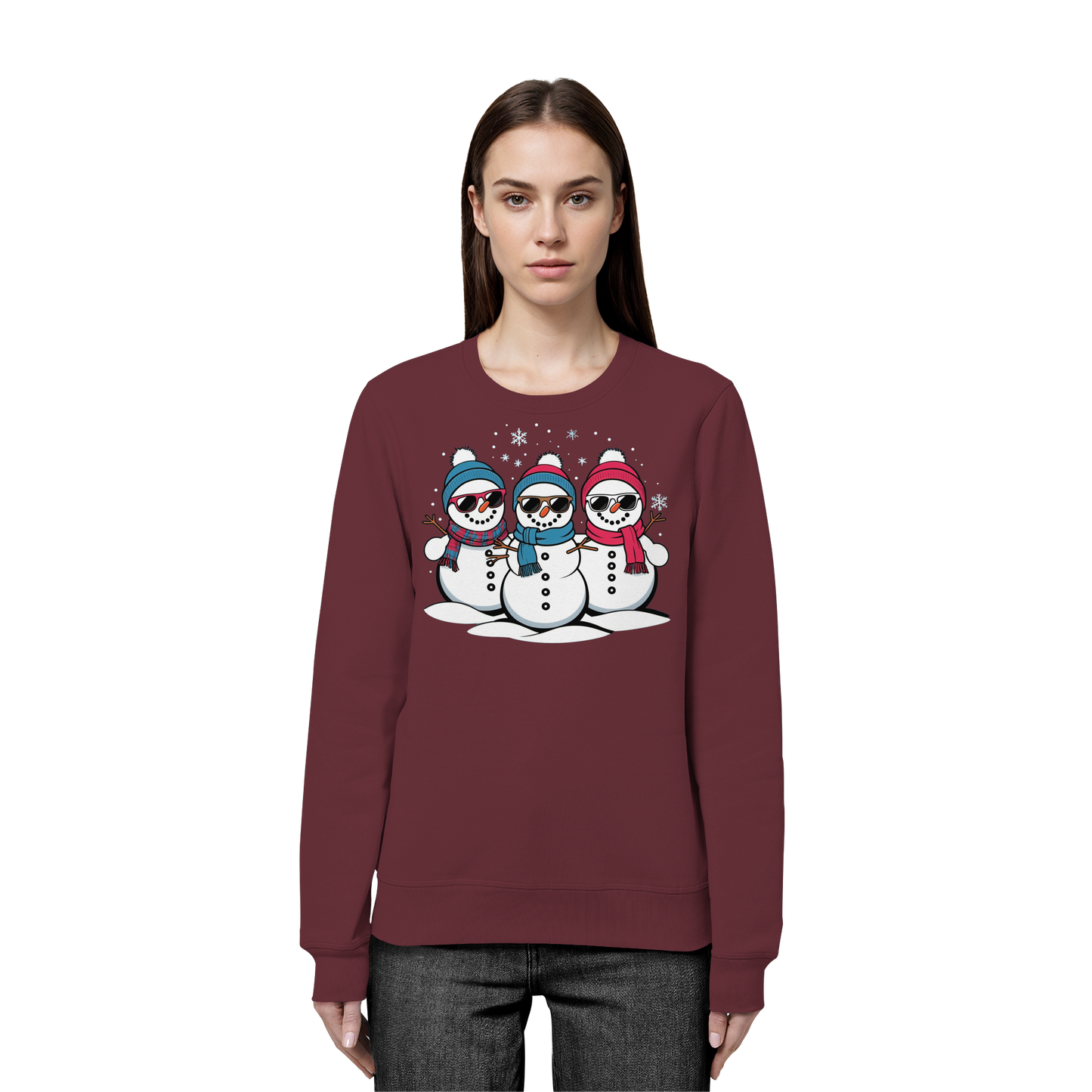 Cool Snow Squad Sweatshirt | Snowman Christmas Crewneck | Holiday Fleece