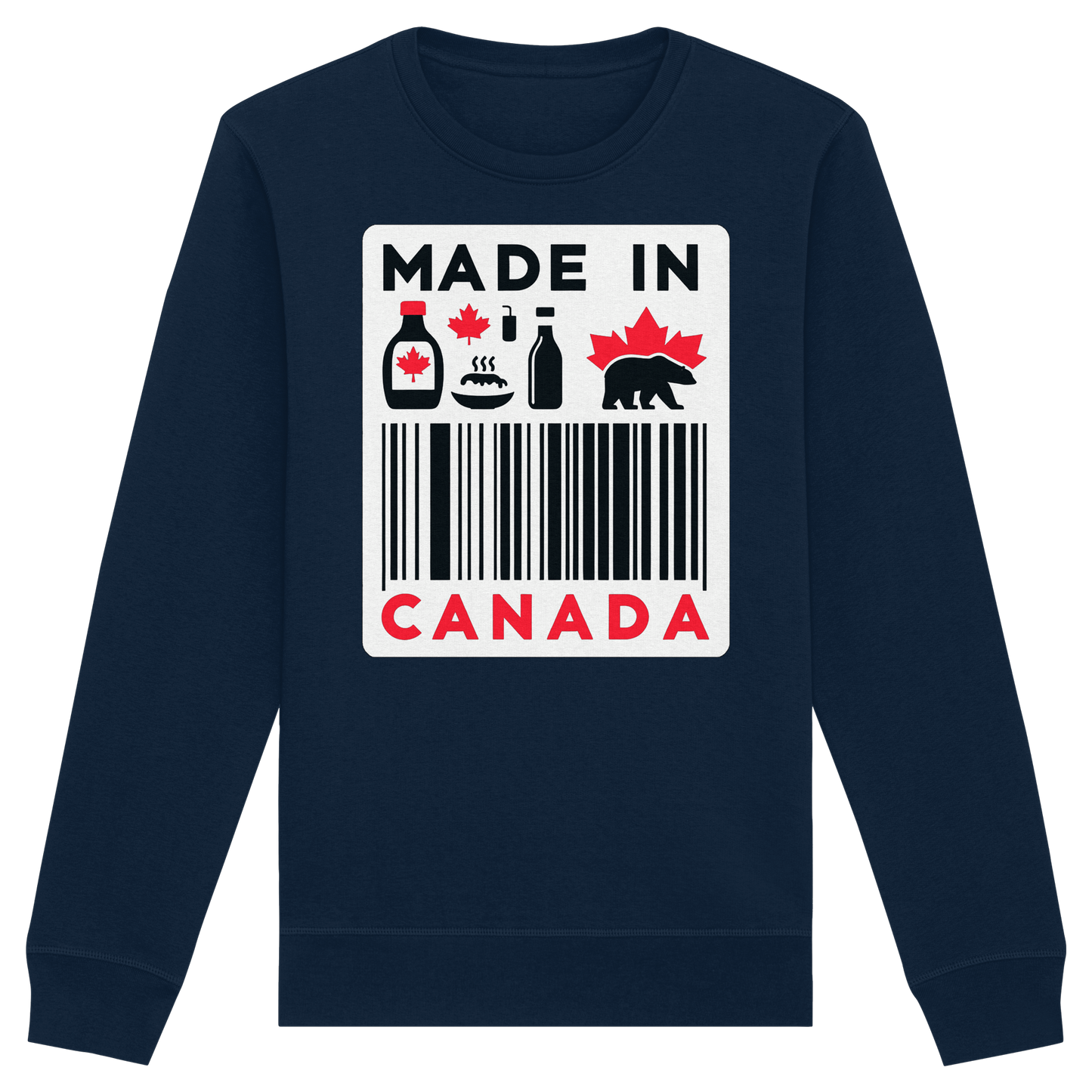 “Made in Canada” Unisex Sweatshirt – Minimalist, Playful and Proud
