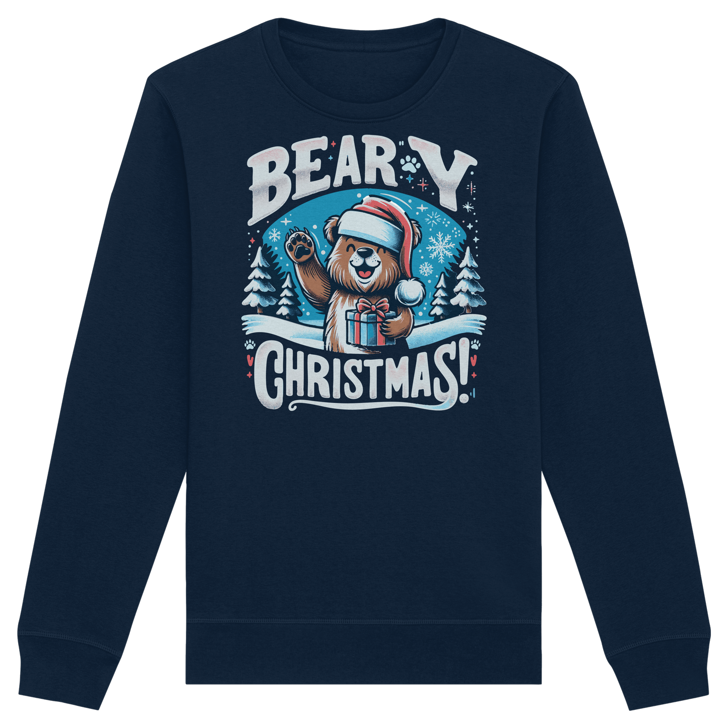 Beary Christmas Sweatshirt | Funny Bear Holiday Crewneck | Premium Fleece Christmas Gift