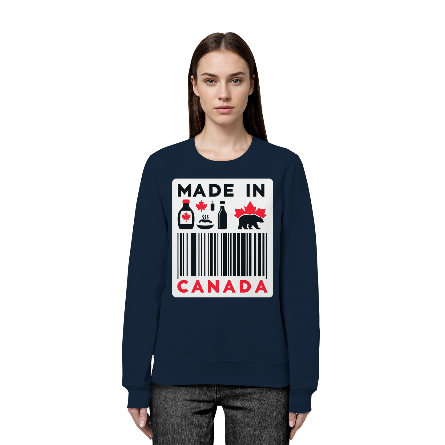 “Made in Canada” Unisex Sweatshirt – Minimalist, Playful and Proud