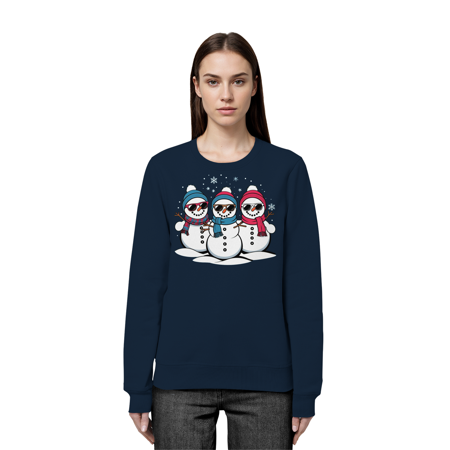 Cool Snow Squad Sweatshirt | Snowman Christmas Crewneck | Holiday Fleece