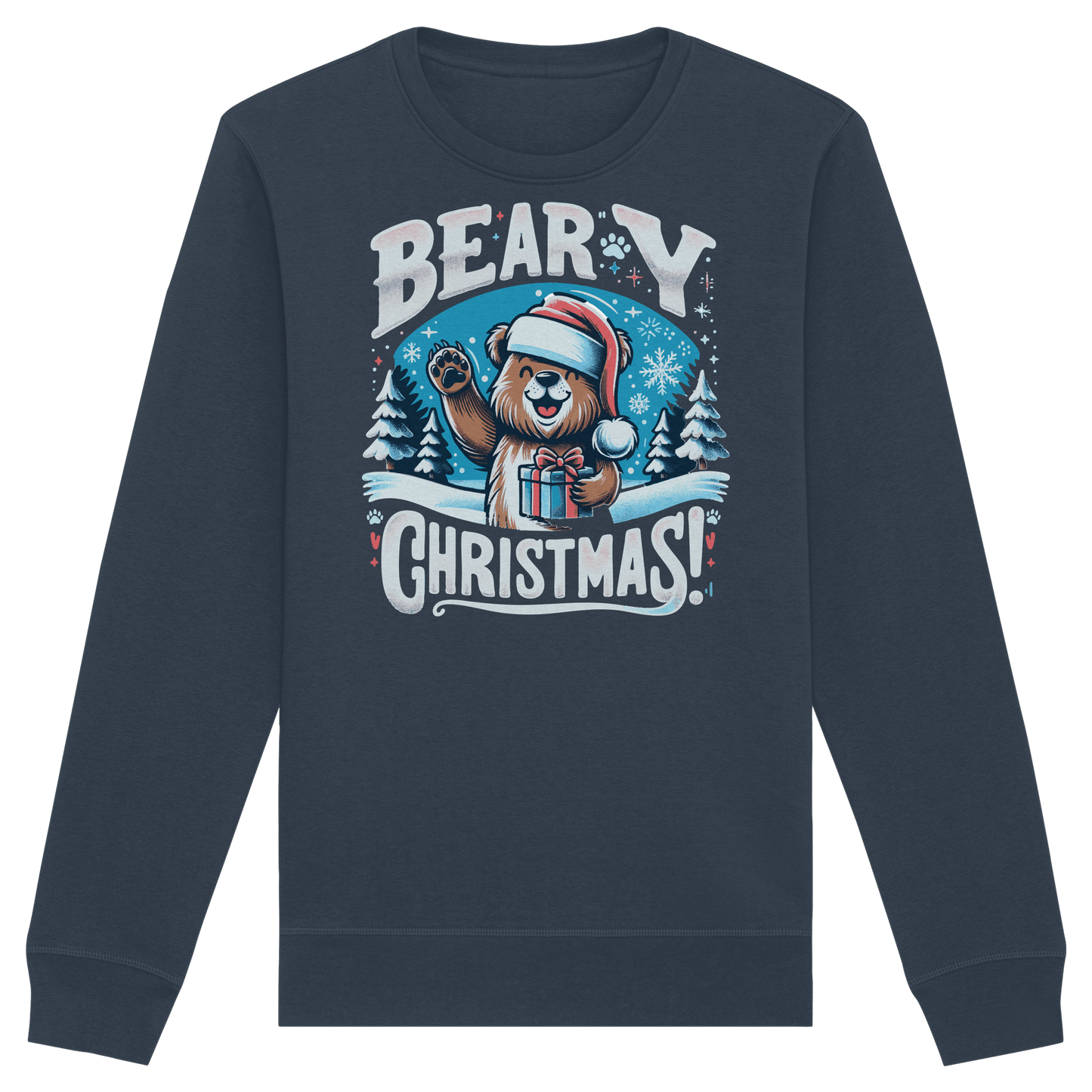 Beary Christmas Sweatshirt | Funny Bear Holiday Crewneck | Premium Fleece Christmas Gift