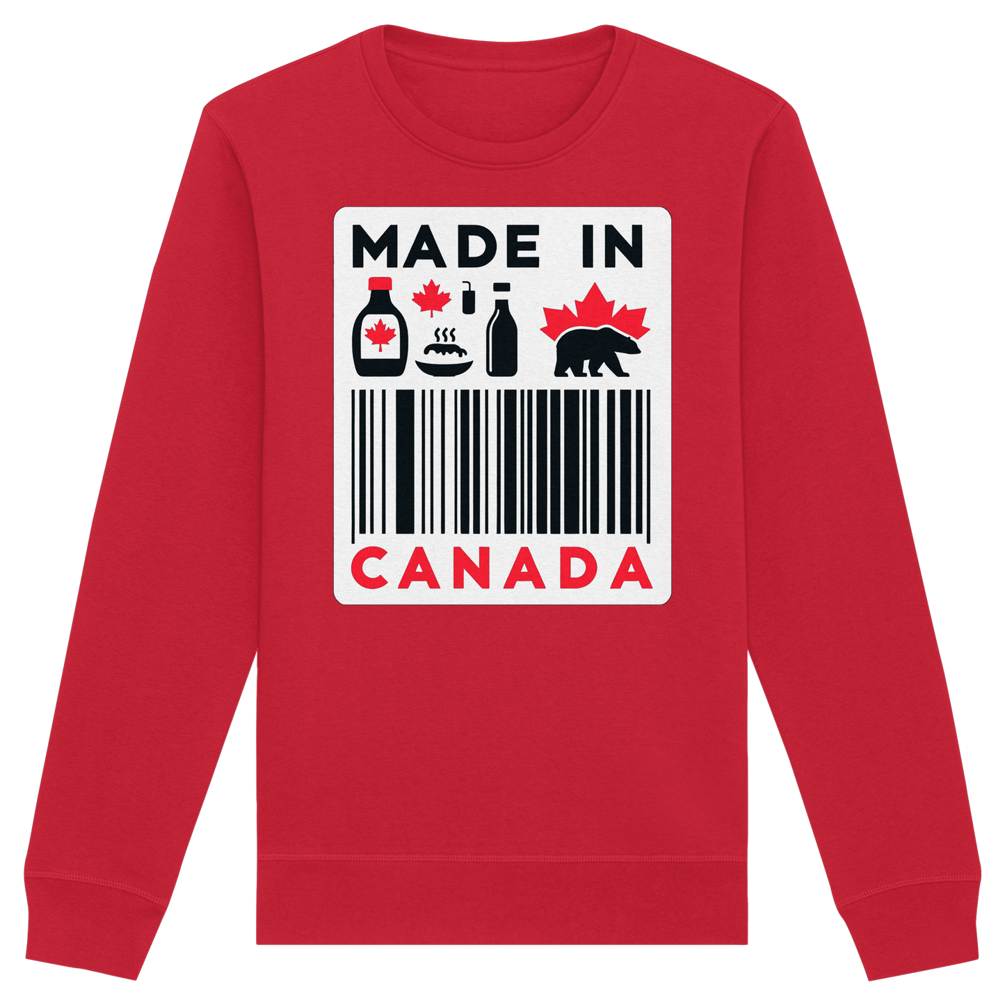 “Made in Canada” Unisex Sweatshirt – Minimalist, Playful and Proud
