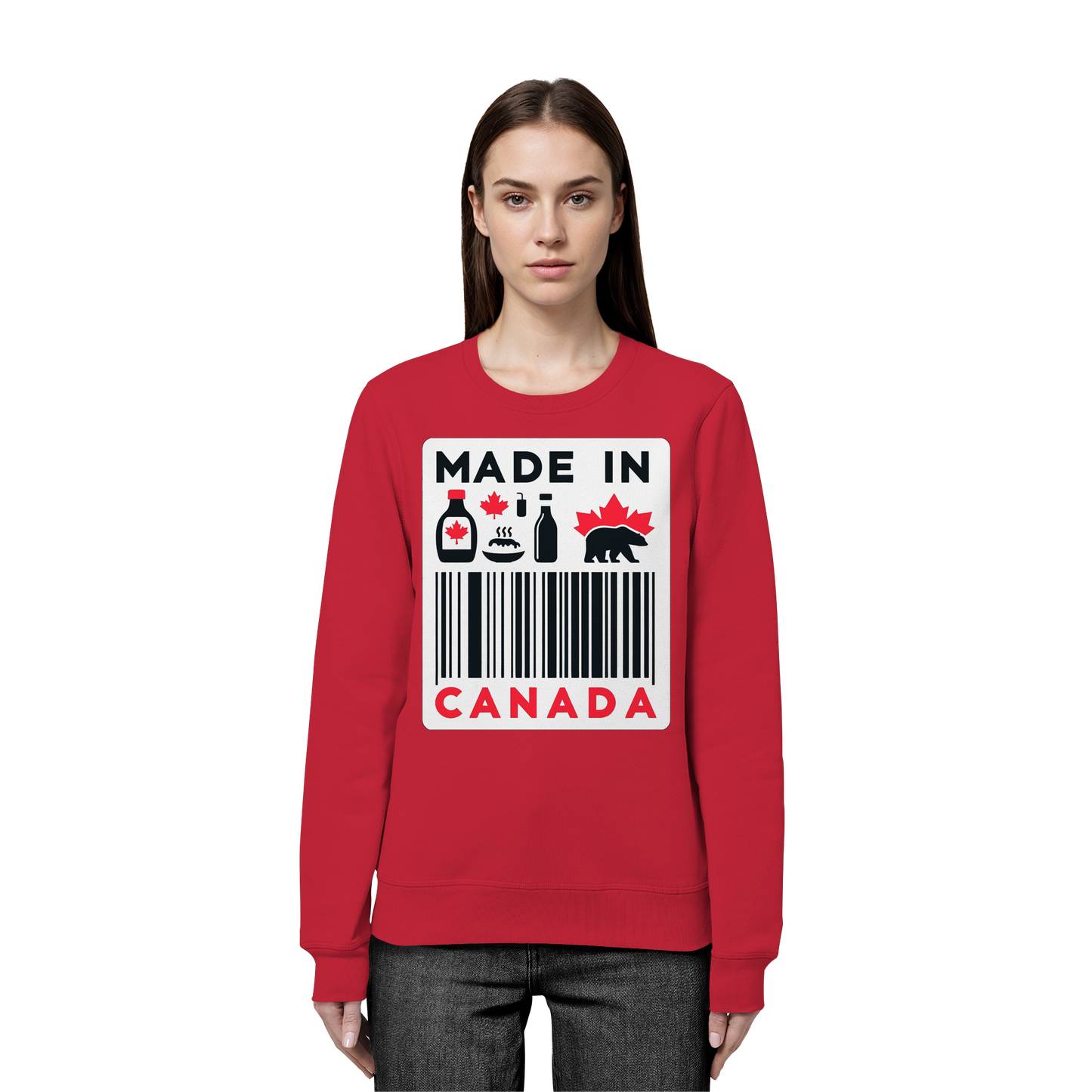 “Made in Canada” Unisex Sweatshirt – Minimalist, Playful and Proud