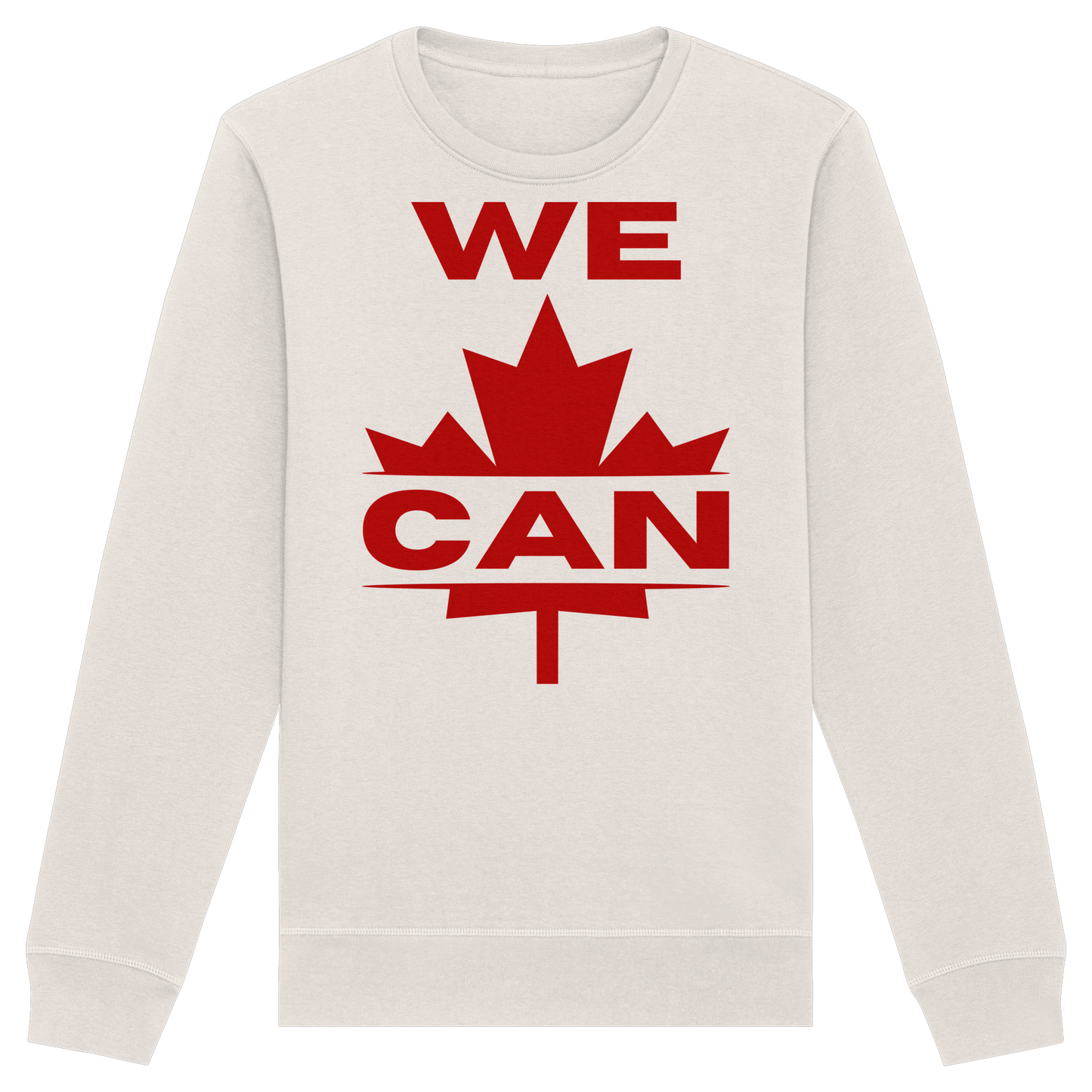 “We Can” with Maple Leaf Unisex Sweatshirt – Motivational Sweatshirt for Everyday Comfort, Canada Pride