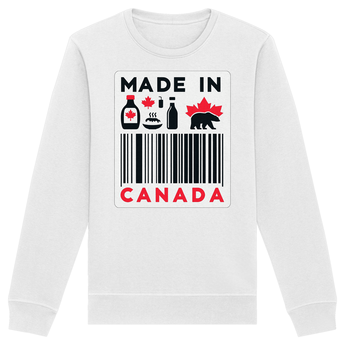 “Made in Canada” Unisex Sweatshirt – Minimalist, Playful and Proud