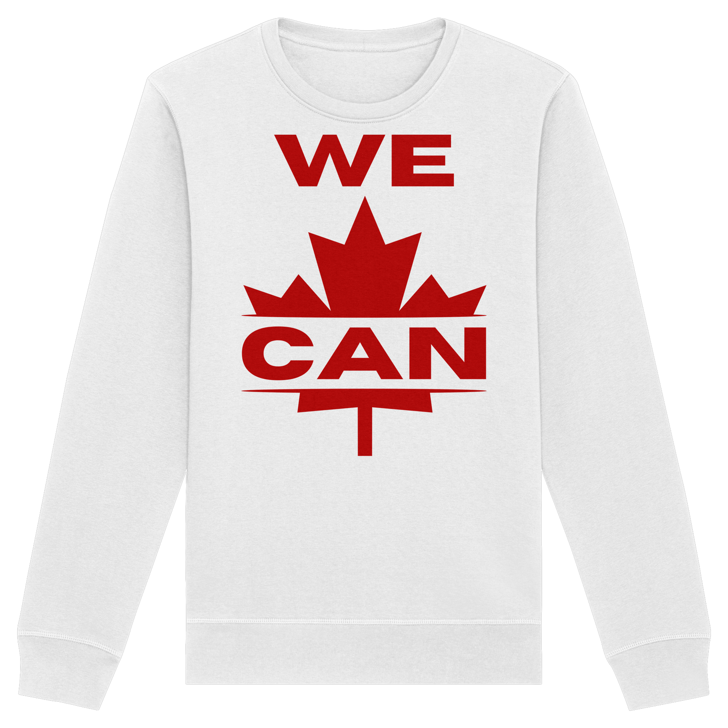 “We Can” with Maple Leaf Unisex Sweatshirt – Motivational Sweatshirt for Everyday Comfort, Canada Pride