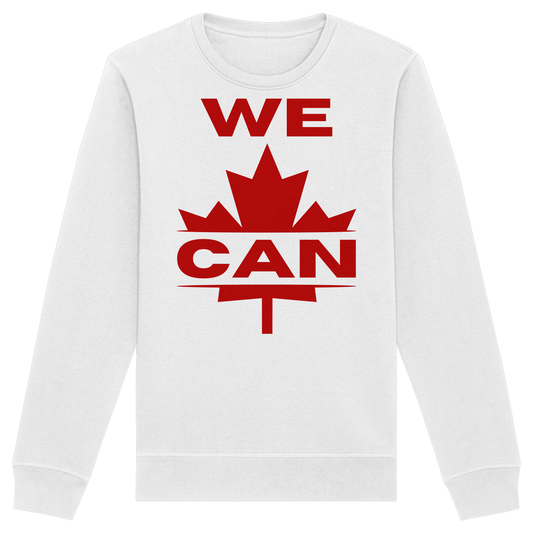 “We Can” with Maple Leaf Unisex Sweatshirt – Motivational Sweatshirt for Everyday Comfort, Canada Pride