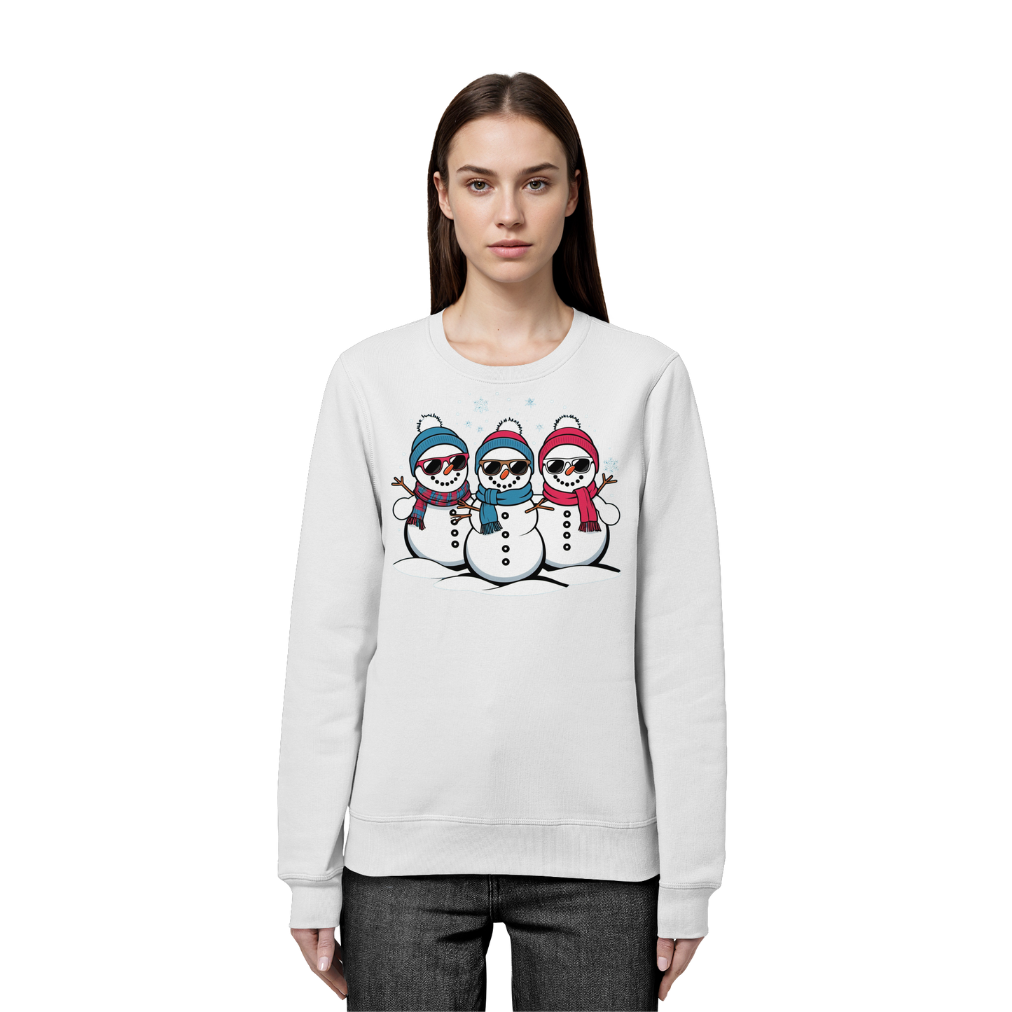 Cool Snow Squad Sweatshirt | Snowman Christmas Crewneck | Holiday Fleece