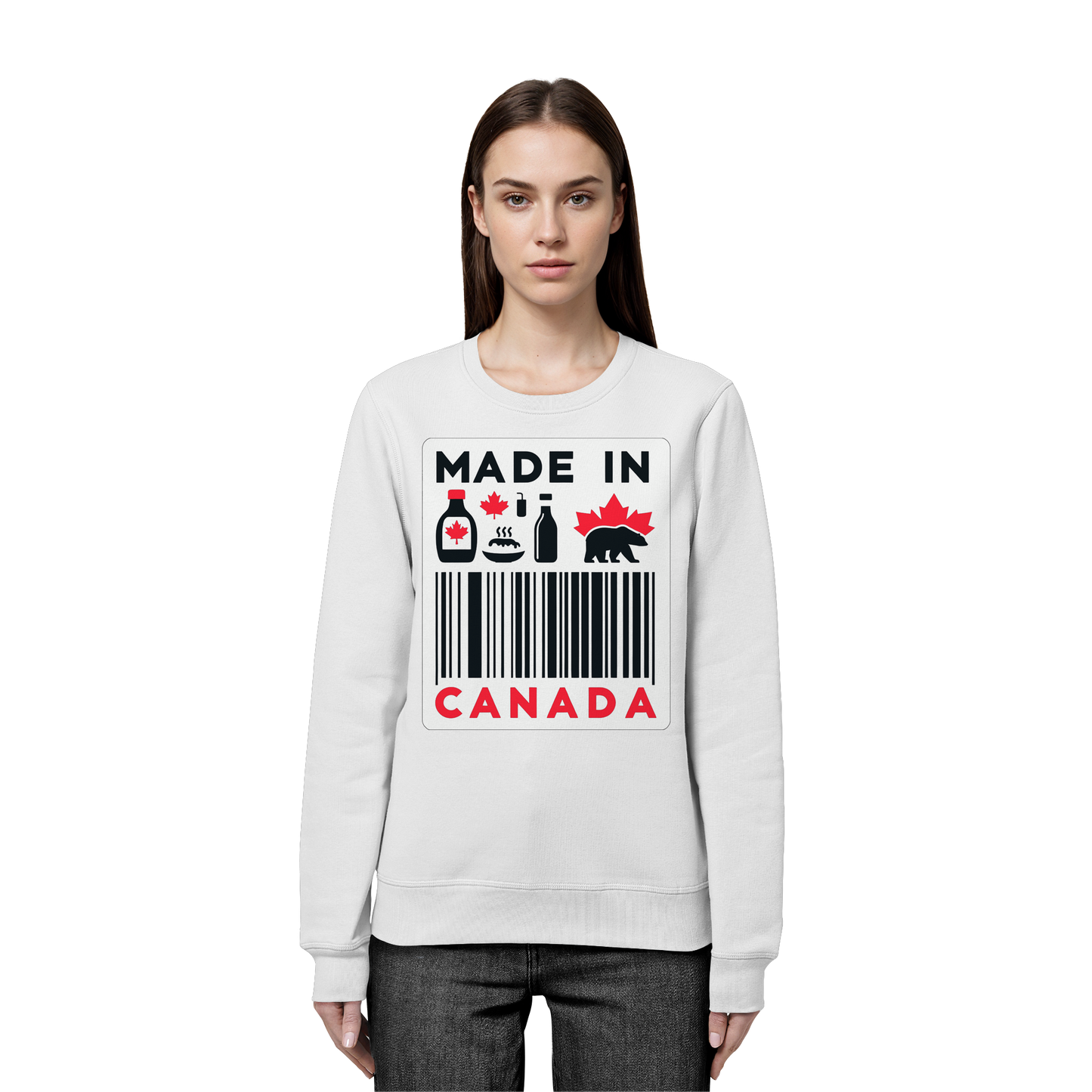 “Made in Canada” Unisex Sweatshirt – Minimalist, Playful and Proud