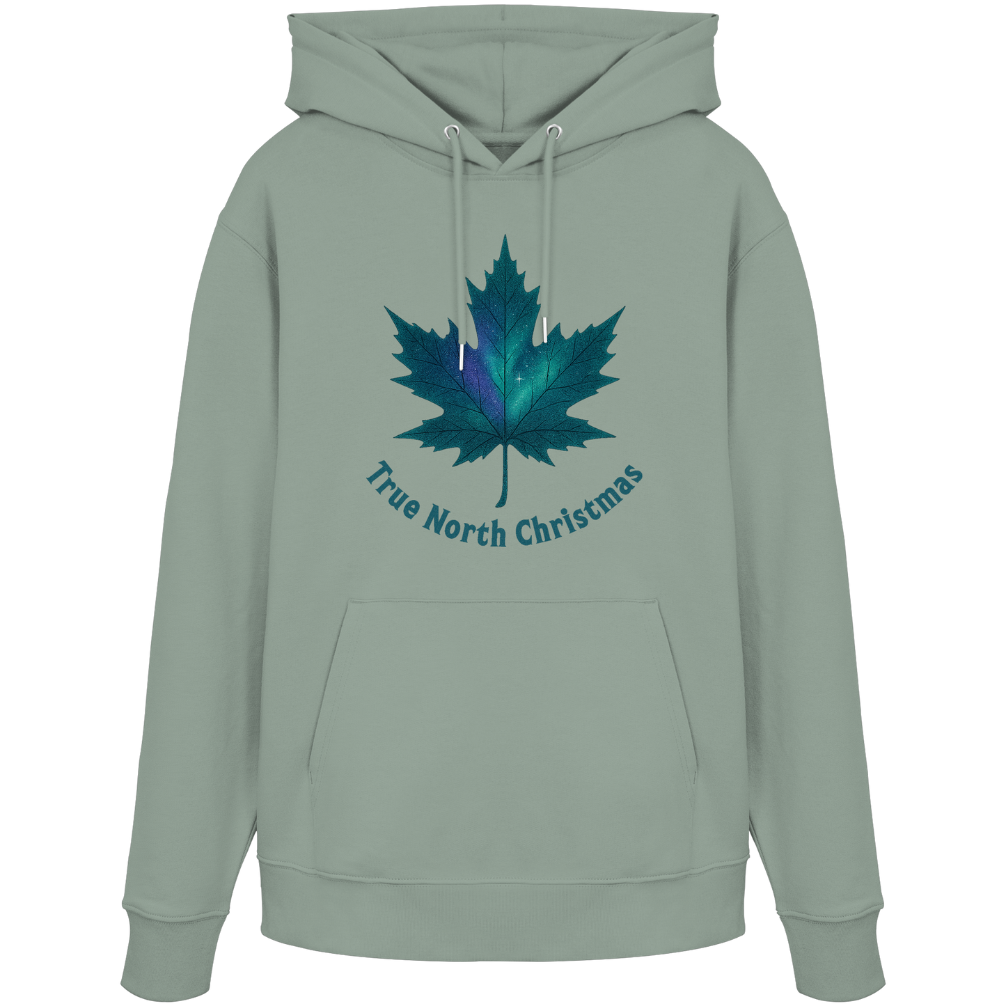 True North Christmas Hoodie | Maple Leaf Holiday Hoodie | Fleece Hoodie – Premium Softstyle Cotton