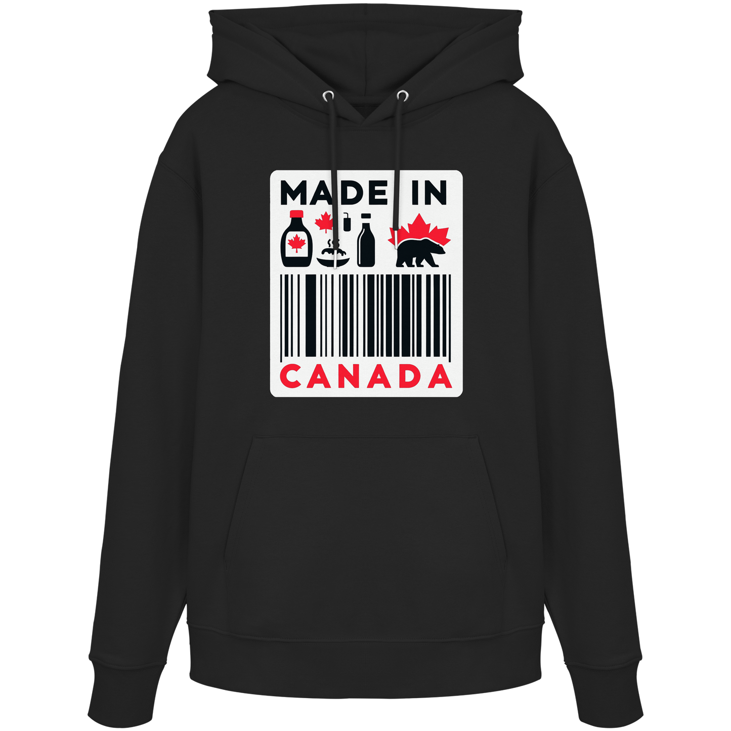 “Made in Canada” Unisex Hoodie – Minimalist, Playful and Proud