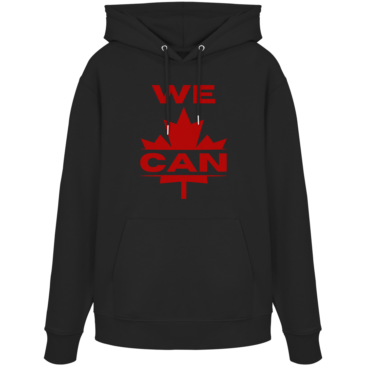“We Can” with Maple Leaf Unisex Hoodie – Motivational Hoodie for Everyday Comfort, Canada Pride