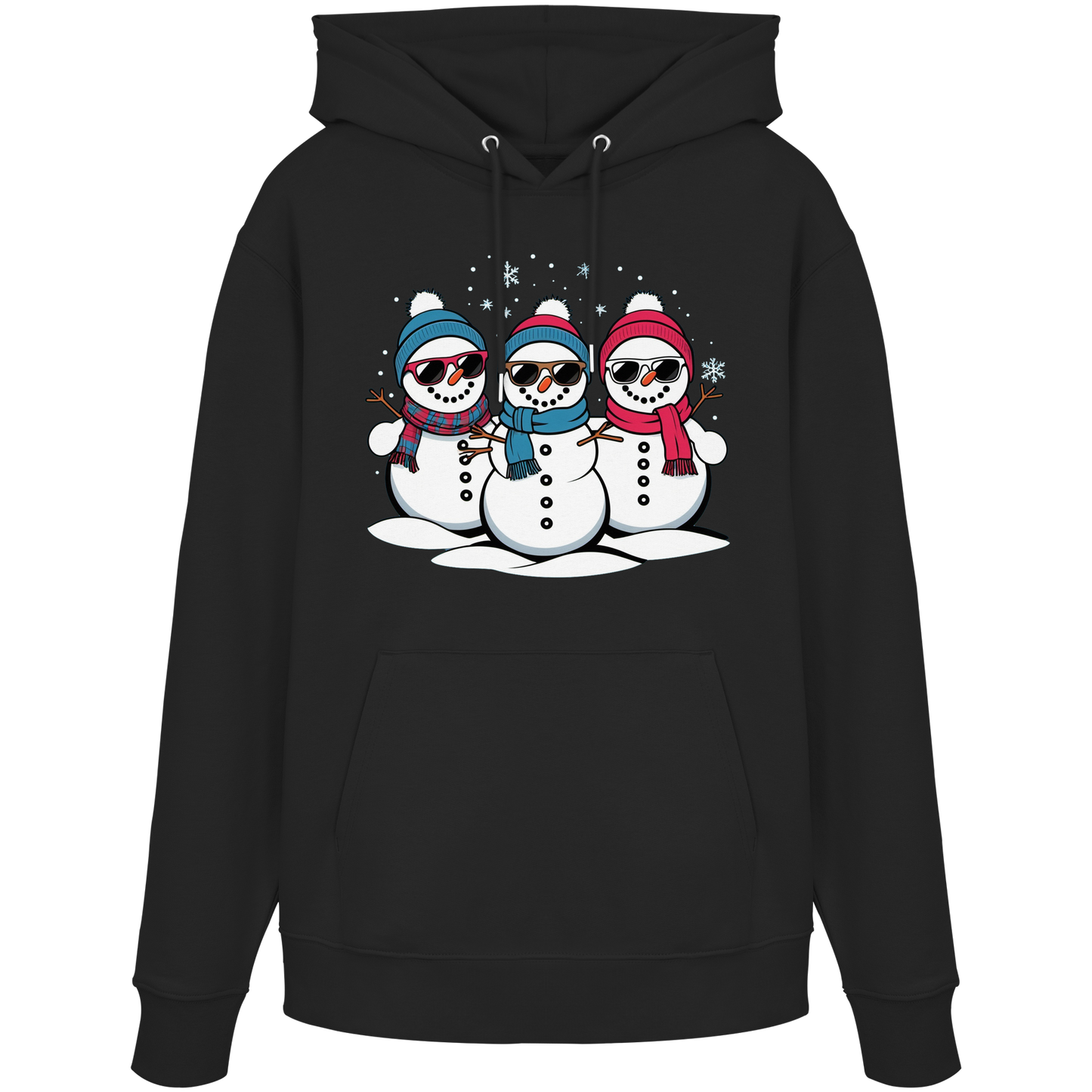 Cool Snow Squad Hoodie | Funny Snowman Christmas Hoodie | Fleece Hoodie – Premium Cotton Blend