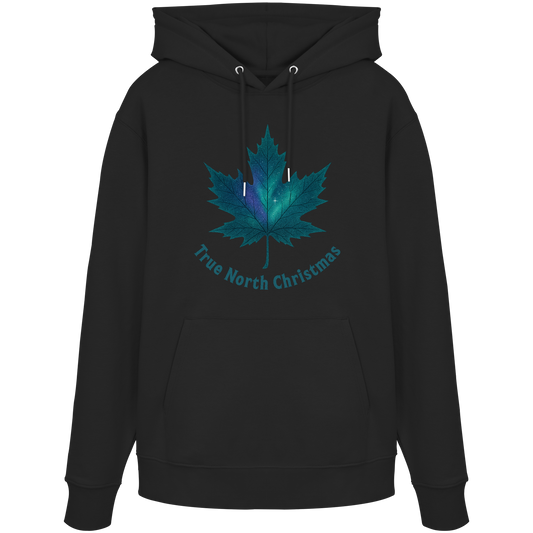 True North Christmas Hoodie | Maple Leaf Holiday Hoodie | Fleece Hoodie – Premium Softstyle Cotton
