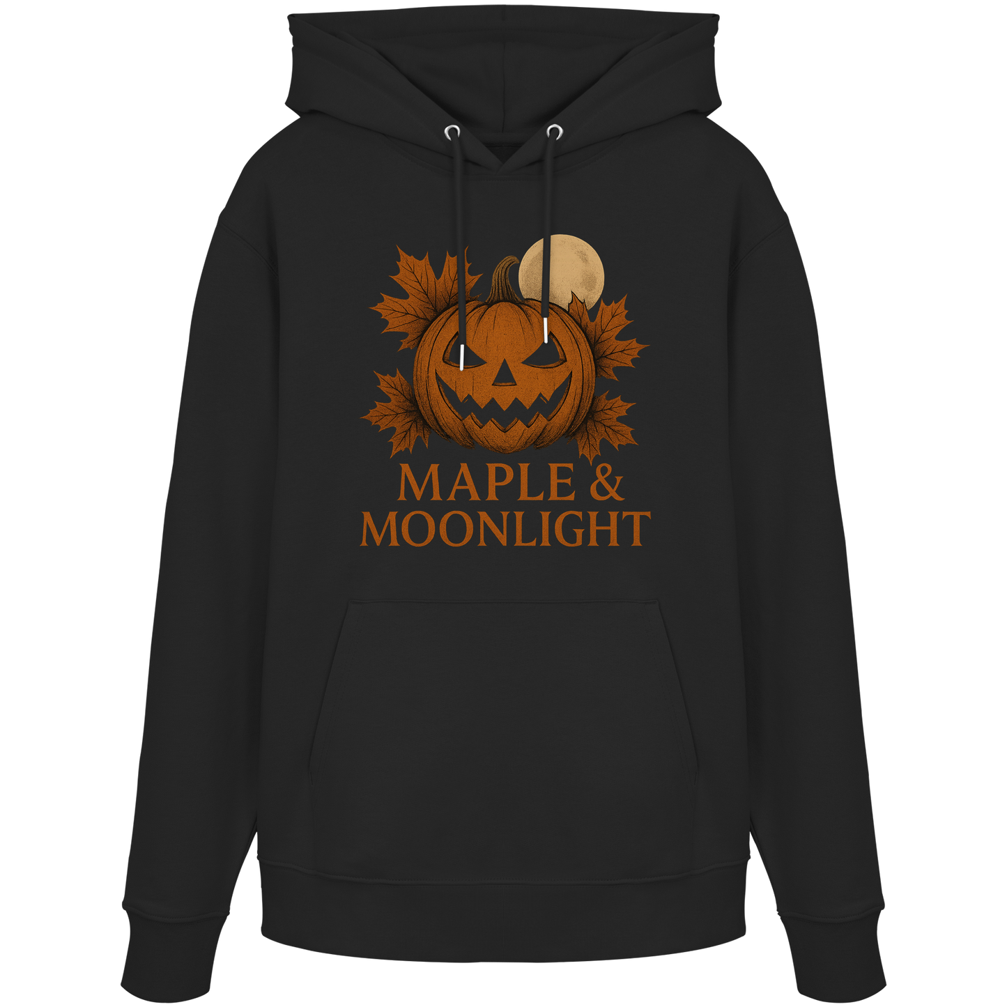 Maple & Moonlight – Cozy Canadian Halloween Hoodie