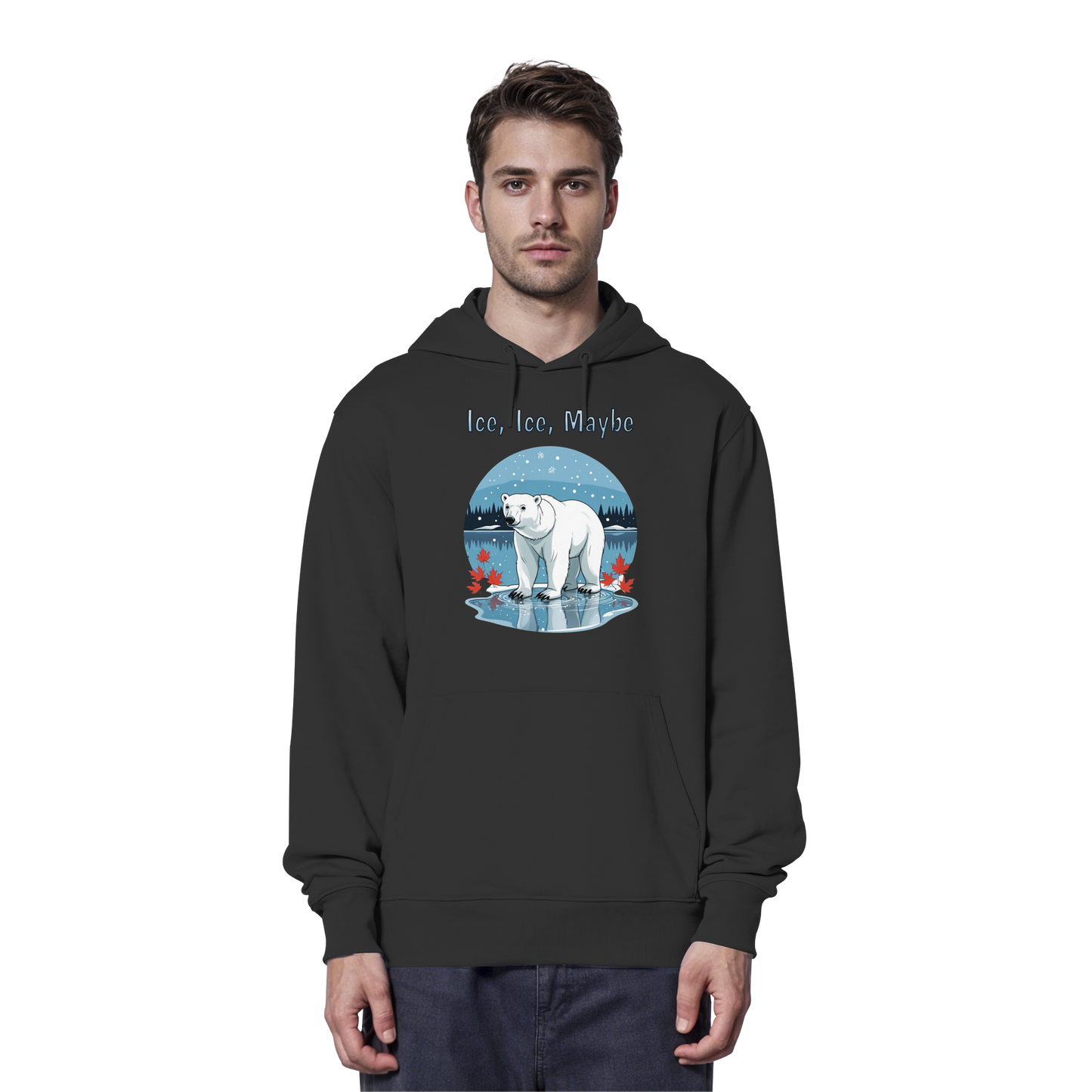 Ice Ice Maybe Hoodie | Polar Bear Christmas Hoodie | Fleece Hoodie – Premium Softstyle Cotton