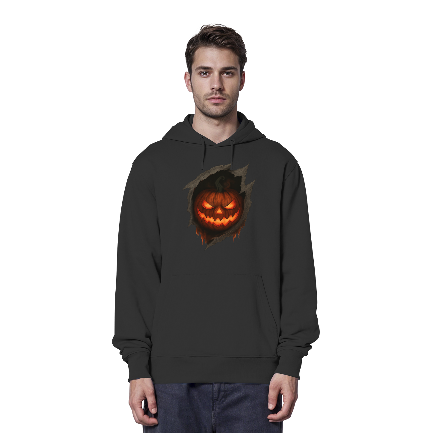 Pumpkin Core – Hoodie | Glowing Pumpkin Halloween Design