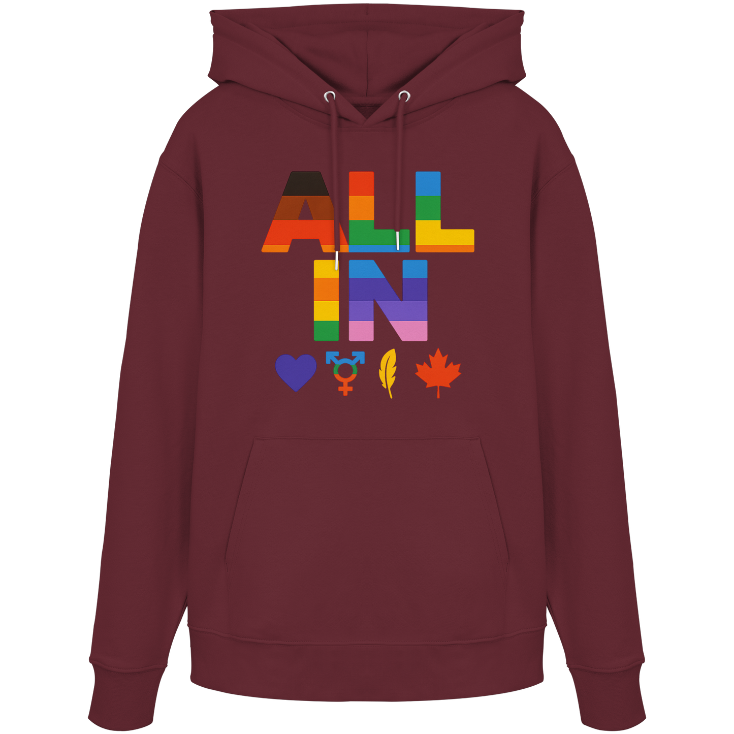 ALL IN Heart. Voice. Pride. - Warm & Cozy Pride Hoodie