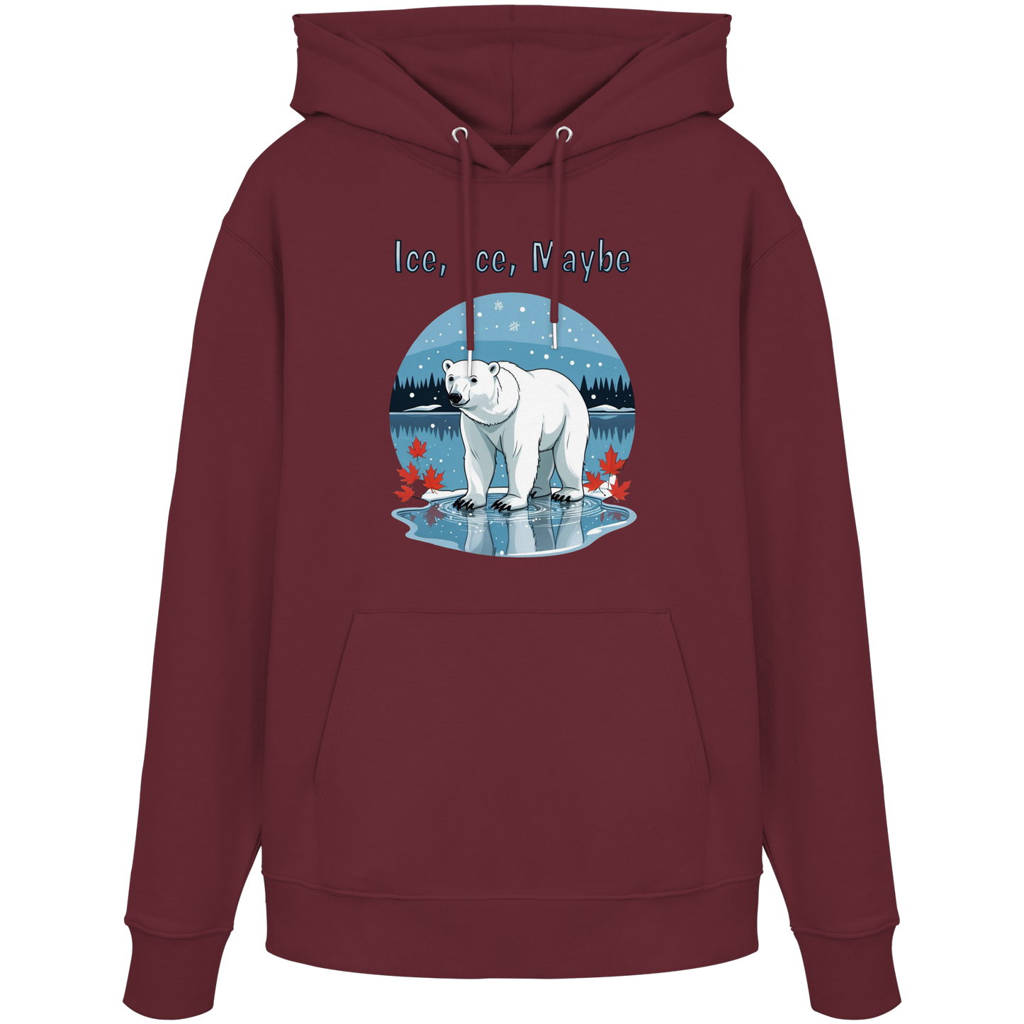 Ice Ice Maybe Hoodie | Polar Bear Christmas Hoodie | Fleece Hoodie – Premium Softstyle Cotton