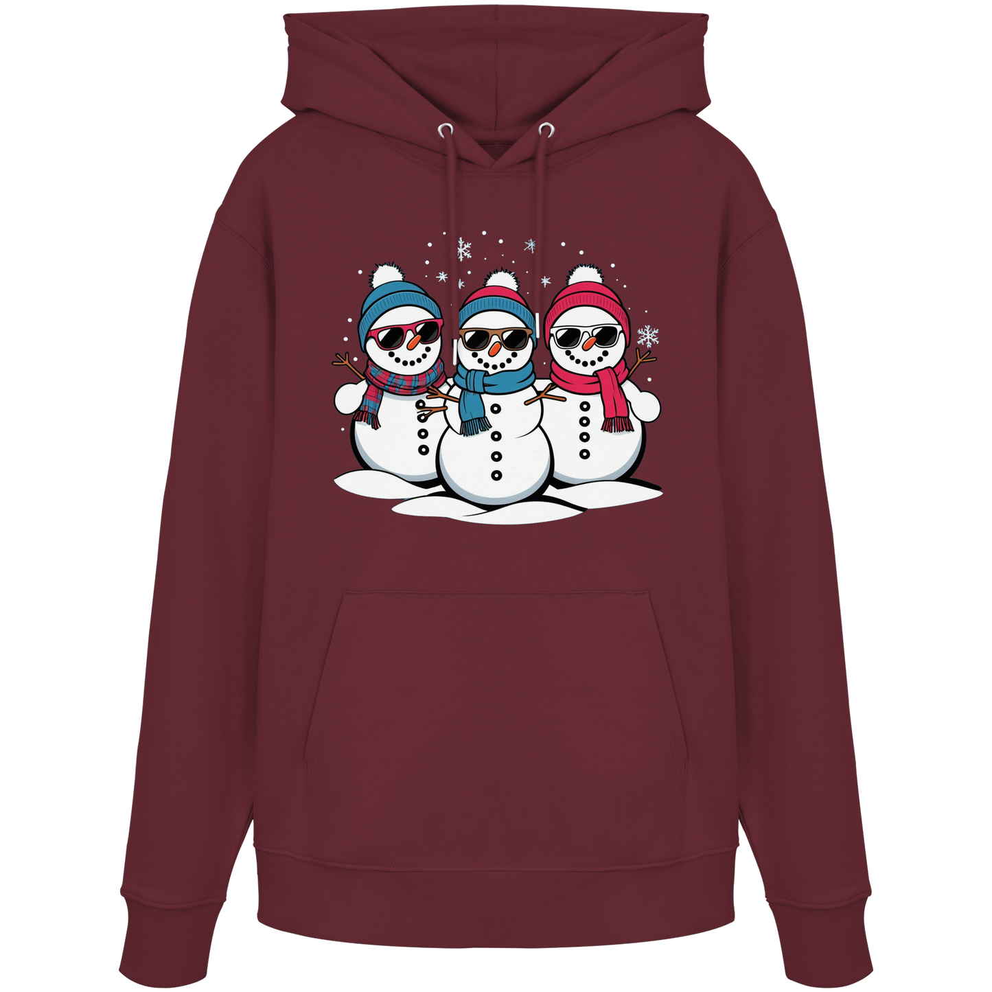 Cool Snow Squad Hoodie | Funny Snowman Christmas Hoodie | Fleece Hoodie – Premium Cotton Blend