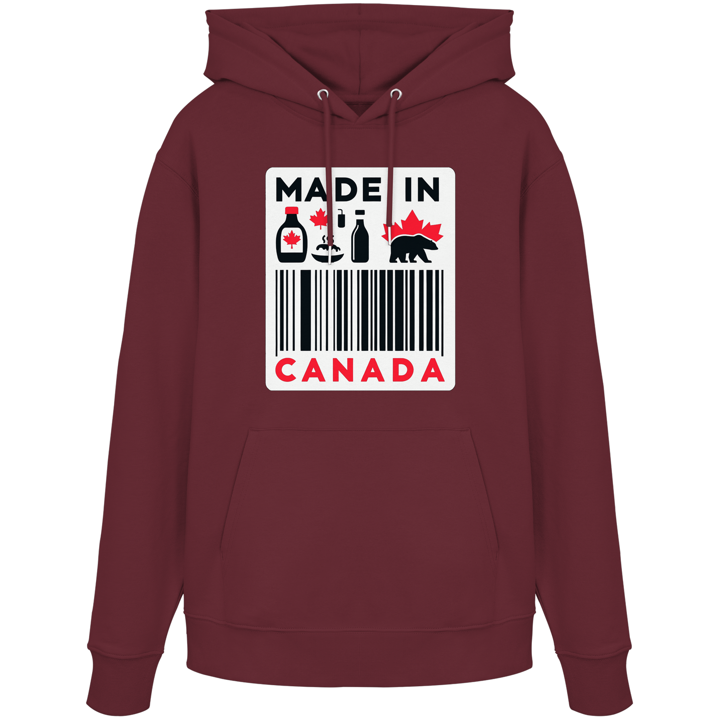 “Made in Canada” Unisex Hoodie – Minimalist, Playful and Proud