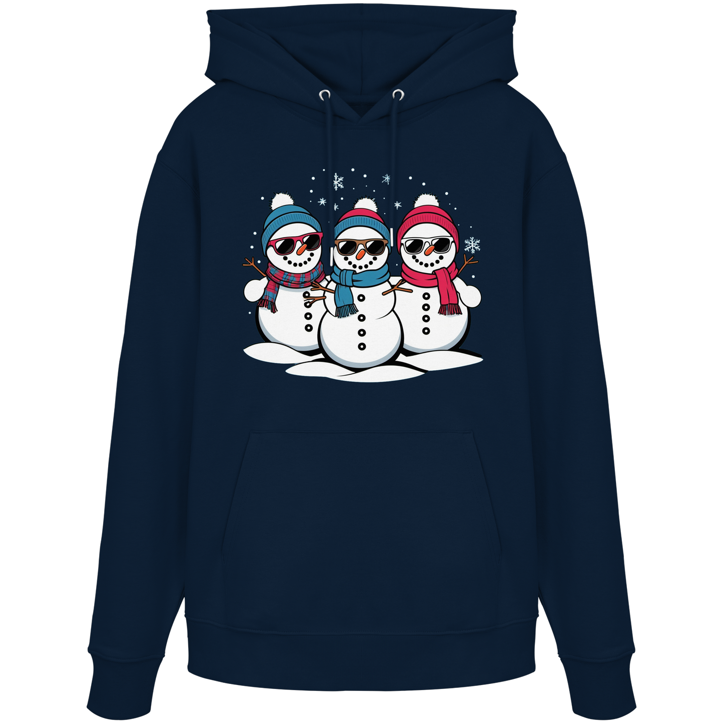 Cool Snow Squad Hoodie | Funny Snowman Christmas Hoodie | Fleece Hoodie – Premium Cotton Blend