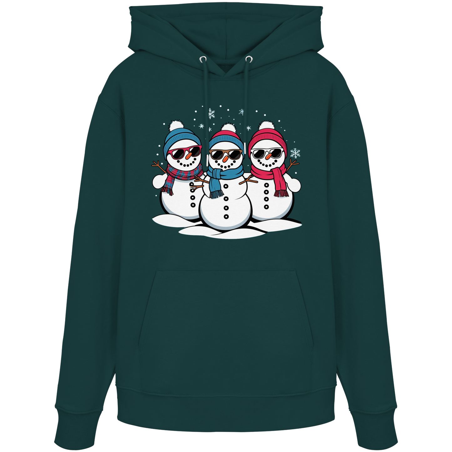 Cool Snow Squad Hoodie | Funny Snowman Christmas Hoodie | Fleece Hoodie – Premium Cotton Blend