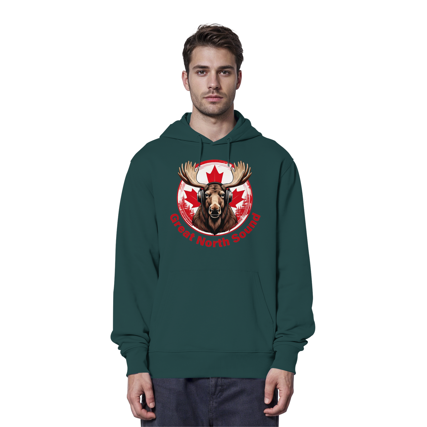 "Great North Sound" Cozy Canadian Vibes Hoodie
