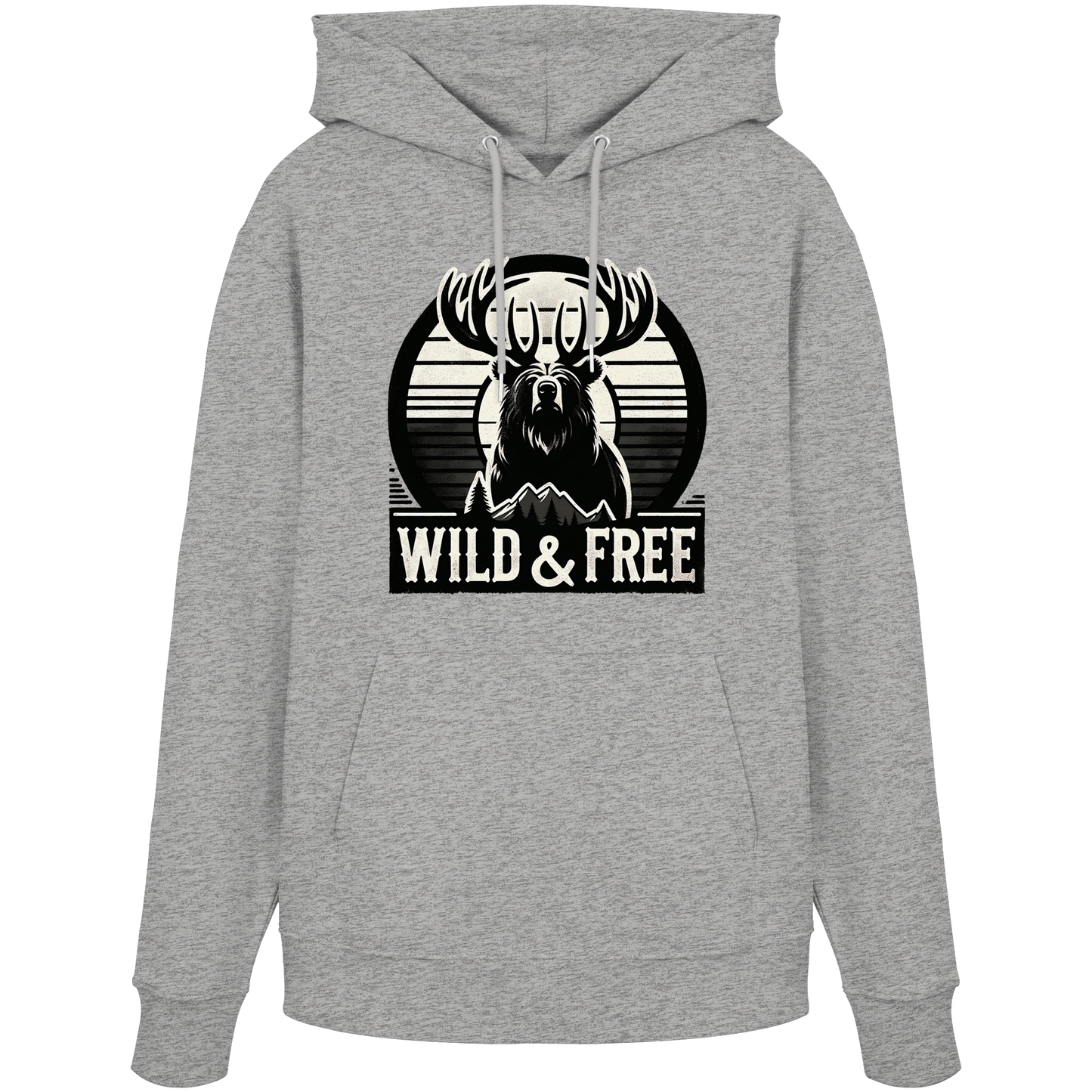 “Wild & Free” Unisex Hoodie – Casual Style for Outdoors and Everyday Wear