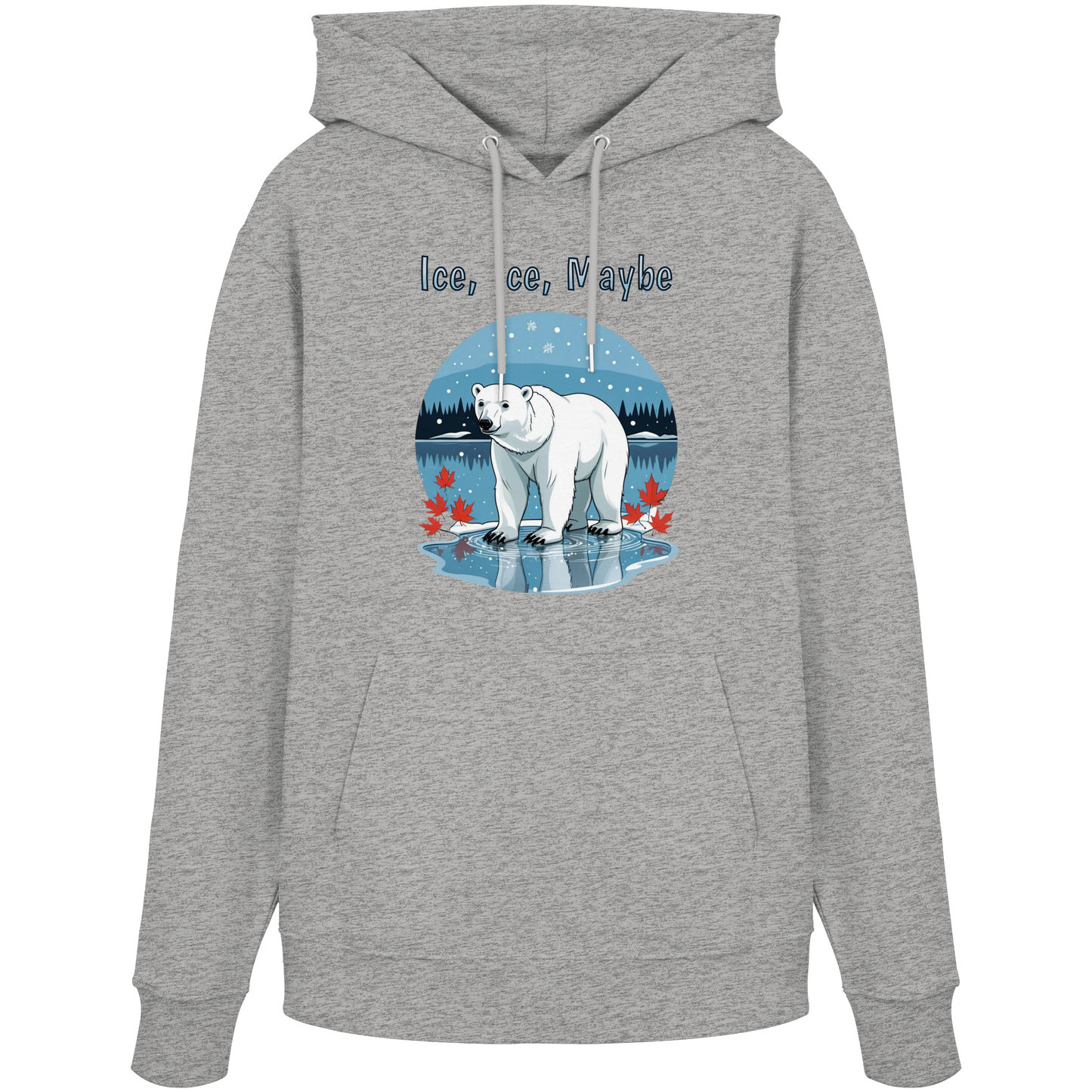 Ice Ice Maybe Hoodie | Polar Bear Christmas Hoodie | Fleece Hoodie – Premium Softstyle Cotton