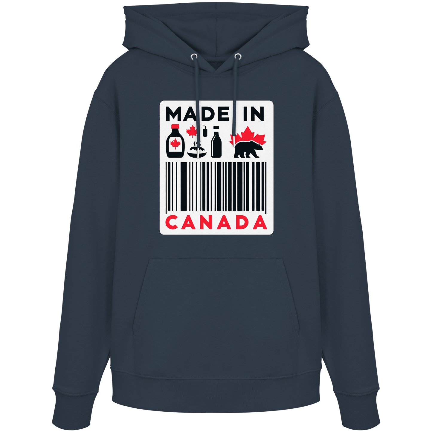 “Made in Canada” Unisex Hoodie – Minimalist, Playful and Proud