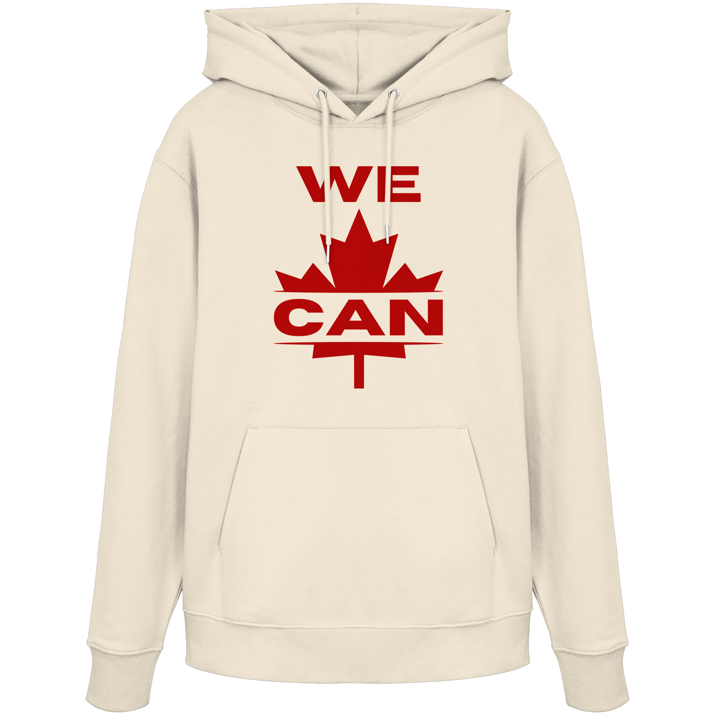 “We Can” with Maple Leaf Unisex Hoodie – Motivational Hoodie for Everyday Comfort, Canada Pride