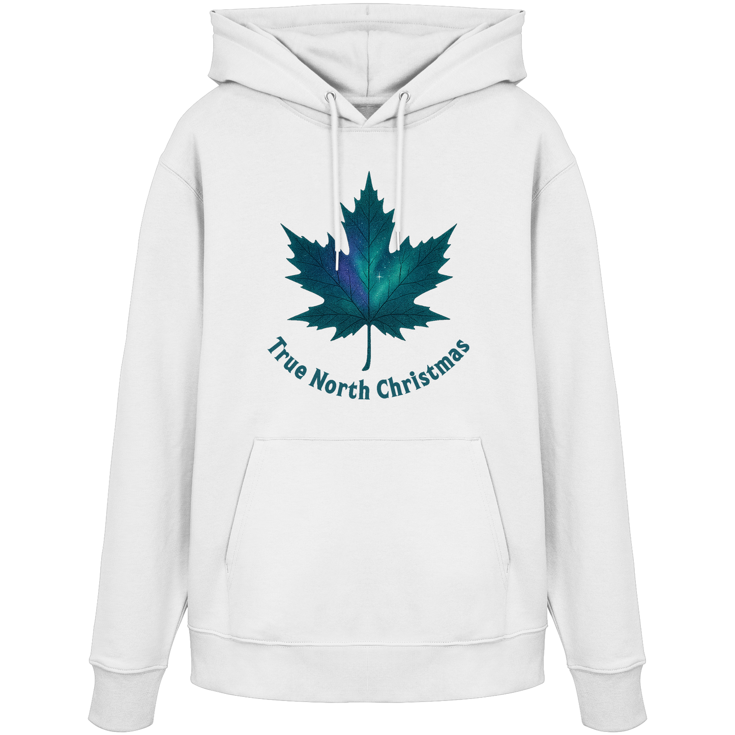 True North Christmas Hoodie | Maple Leaf Holiday Hoodie | Fleece Hoodie – Premium Softstyle Cotton