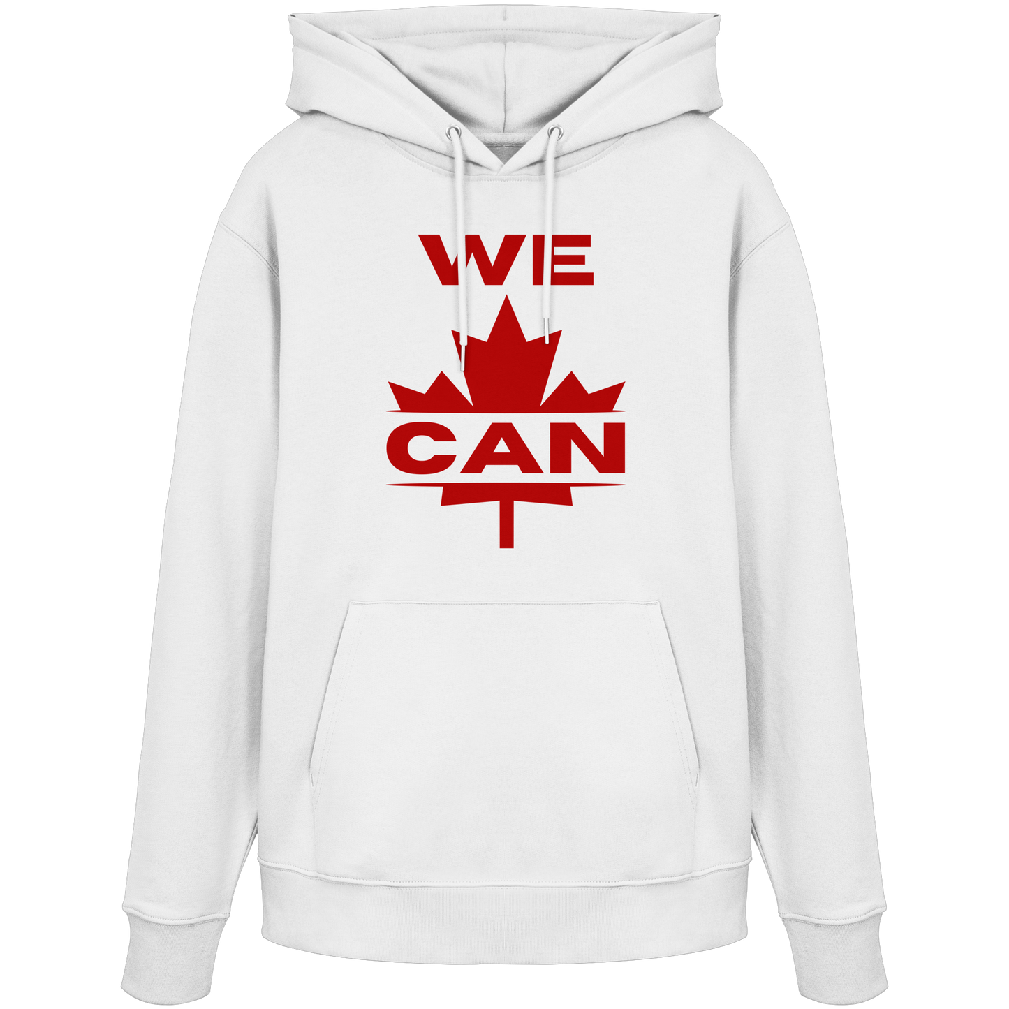 “We Can” with Maple Leaf Unisex Hoodie – Motivational Hoodie for Everyday Comfort, Canada Pride
