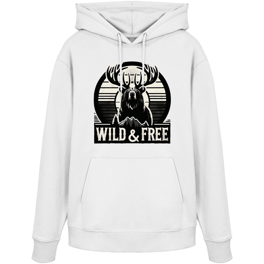 “Wild & Free” Unisex Hoodie – Casual Style for Outdoors and Everyday Wear
