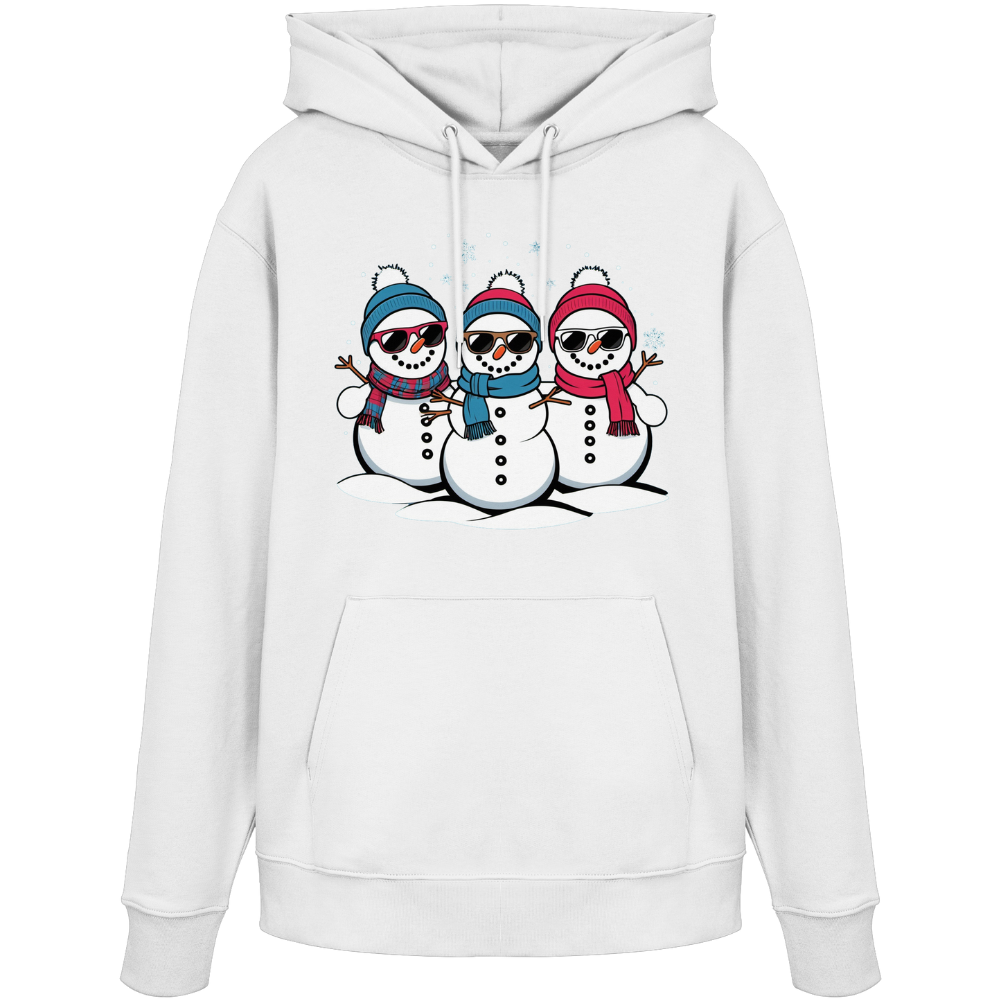 Cool Snow Squad Hoodie | Funny Snowman Christmas Hoodie | Fleece Hoodie – Premium Cotton Blend