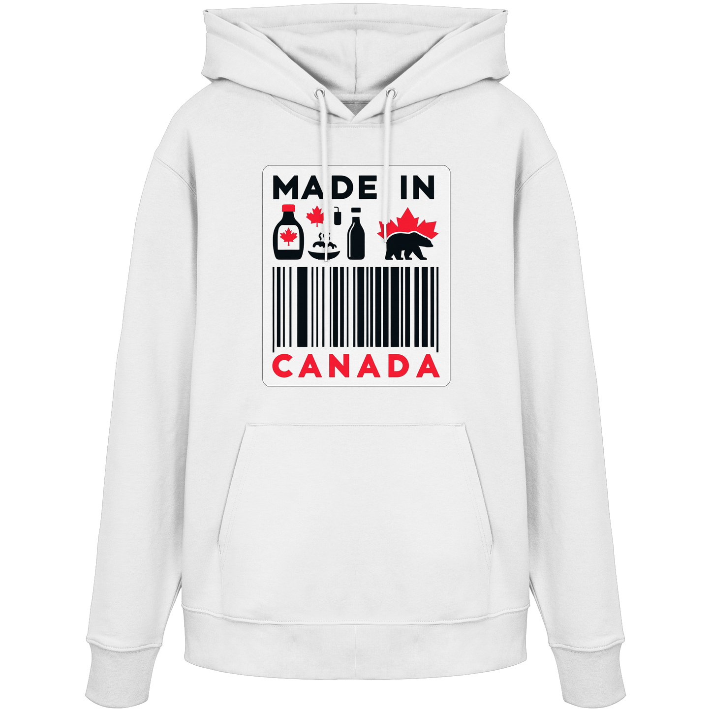 “Made in Canada” Unisex Hoodie – Minimalist, Playful and Proud