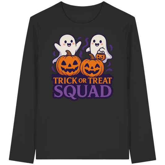 Trick or Treat Squad – Unisex Fall Long Sleeve Tee for Halloween Squad