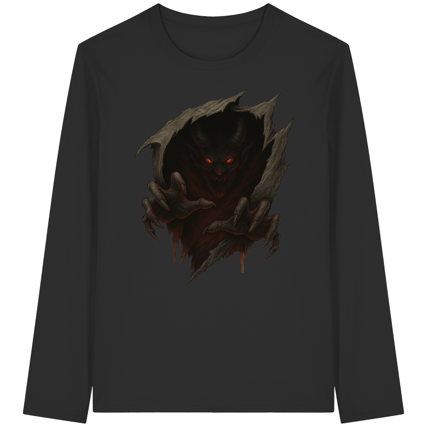 Demon Within – Long Sleeve Halloween Shirt | Horror Demon Art