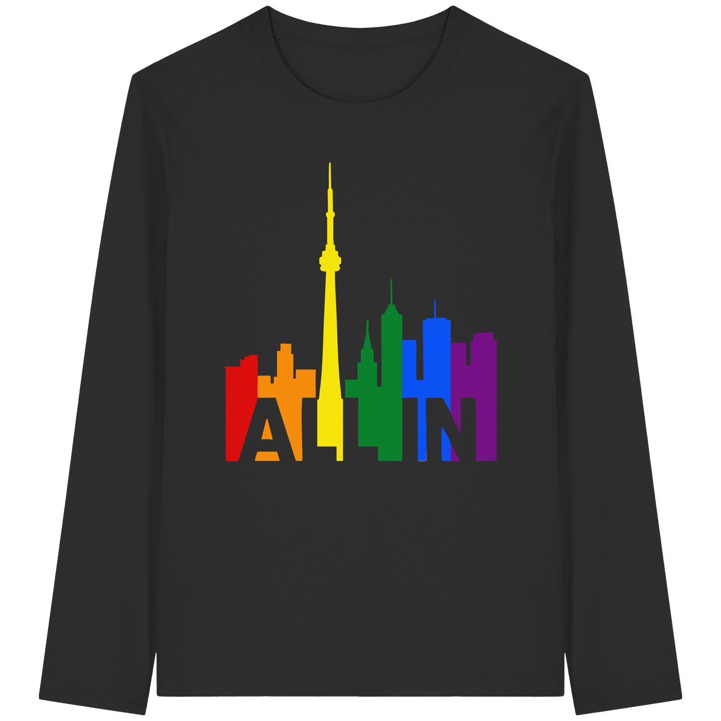 ALL IN – Pride Toronto Long Sleeve T-Shirt – Unisex Fit – Bold & Comfortable