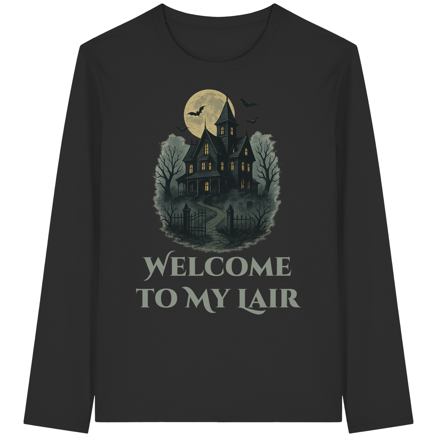 Welcome To My Lair – Long Sleeve Halloween Shirt | Creepy Gothic Vibes Tee
