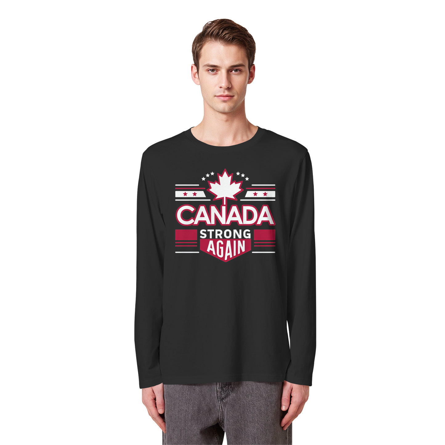 “Canada Strong Again” Unisex Long Sleeve Tee – Wear Your Pride, Bold and Patriotic!
