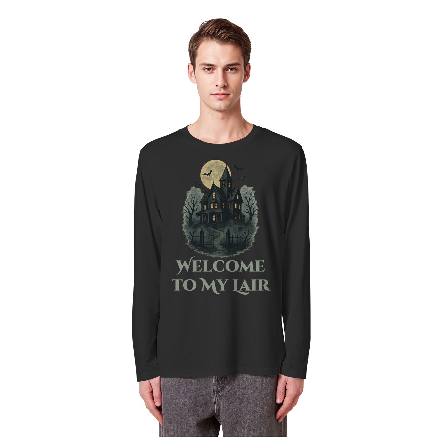 Welcome To My Lair – Long Sleeve Halloween Shirt | Creepy Gothic Vibes Tee