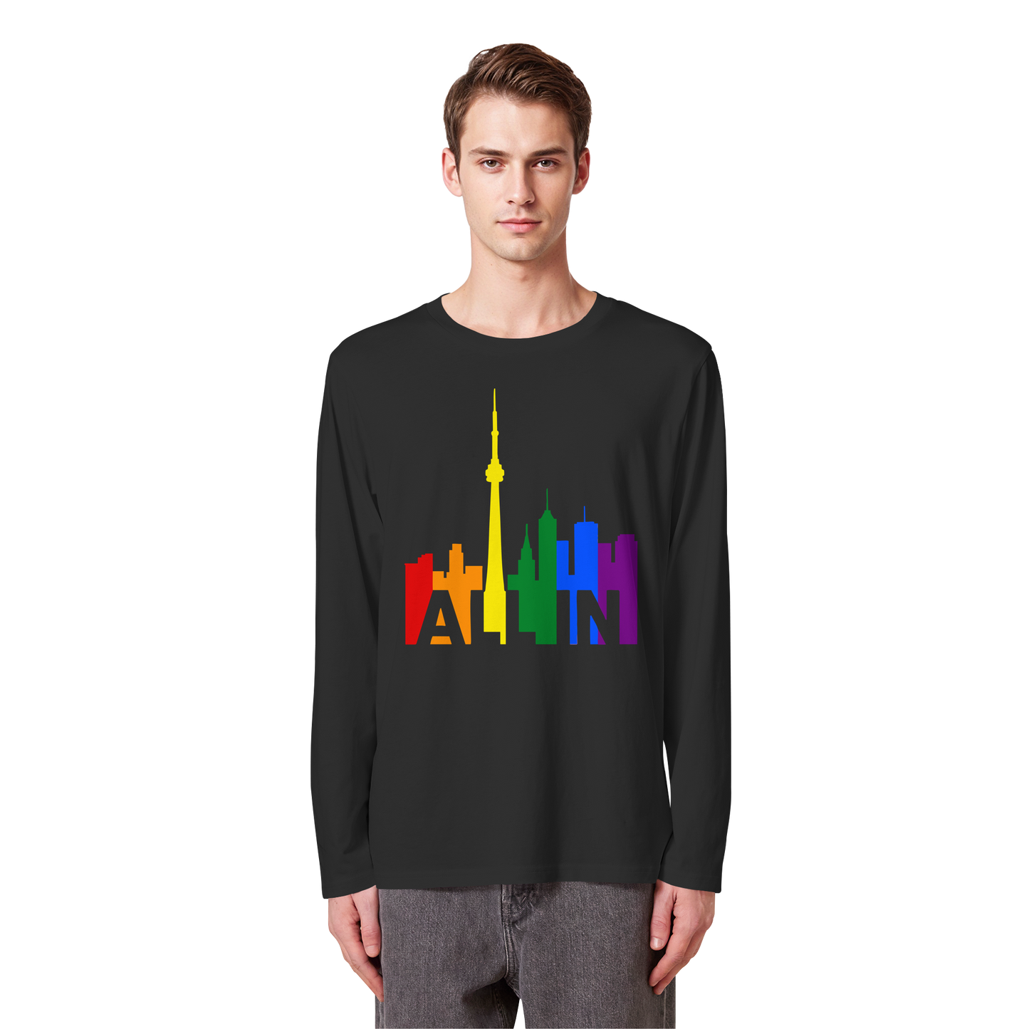 ALL IN – Pride Toronto Long Sleeve T-Shirt – Unisex Fit – Bold & Comfortable