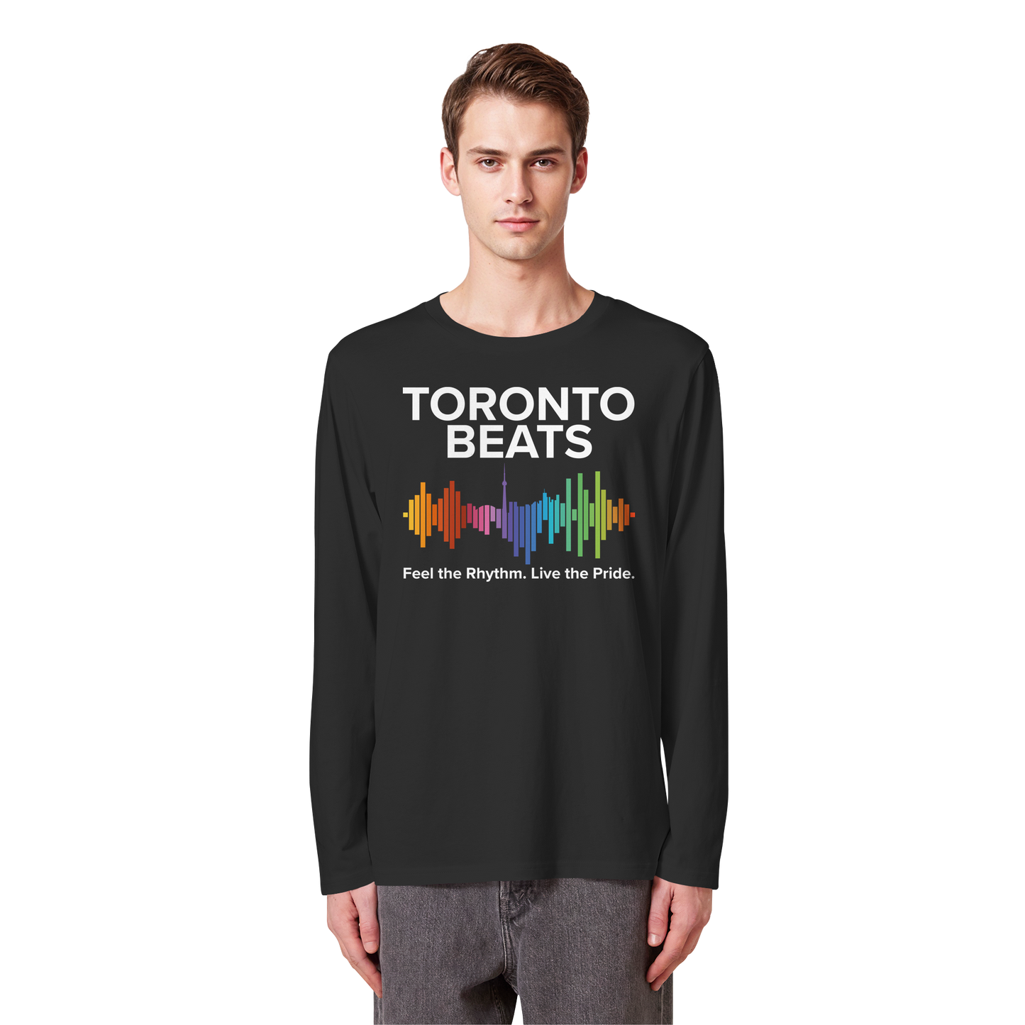 Toronto Beats Longsleeve – Pride Rhythm for Chilly Days.