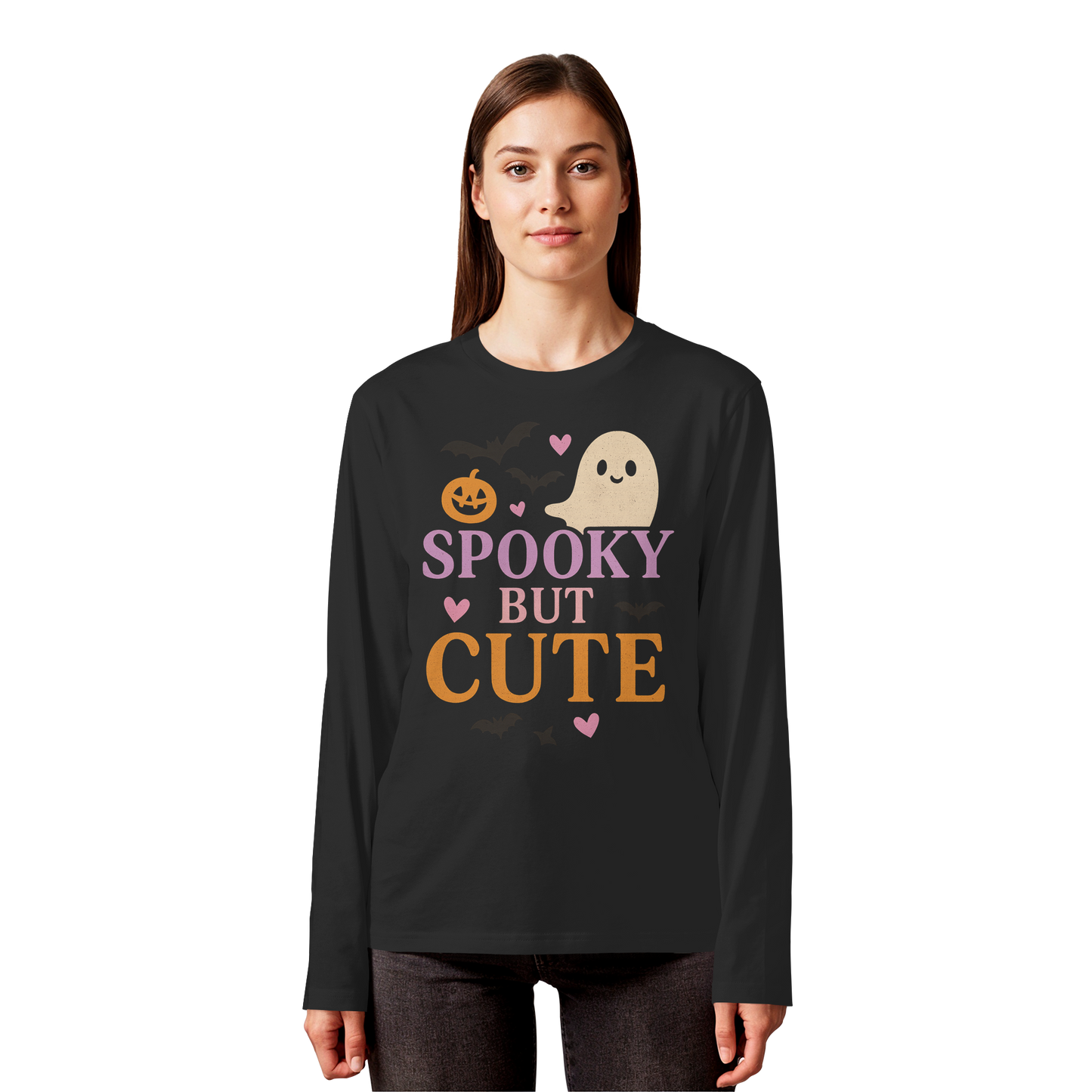 Spooky But Cute – Unisex Spooky Season Long Sleeve Tee