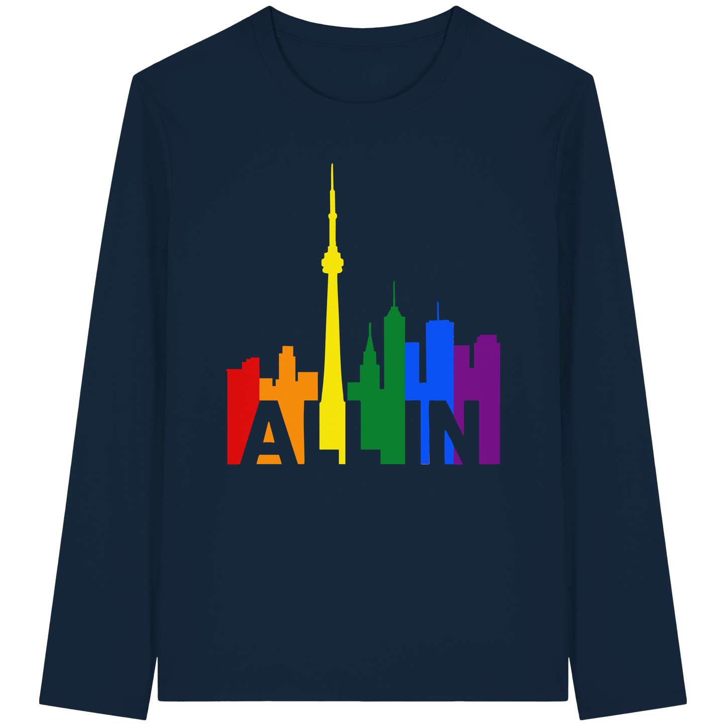 ALL IN – Pride Toronto Long Sleeve T-Shirt – Unisex Fit – Bold & Comfortable