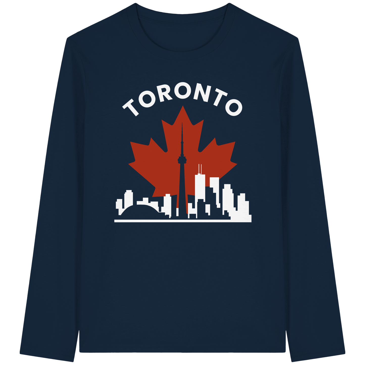 Toronto Leafline Long Sleeve Tee for Chilly City Days